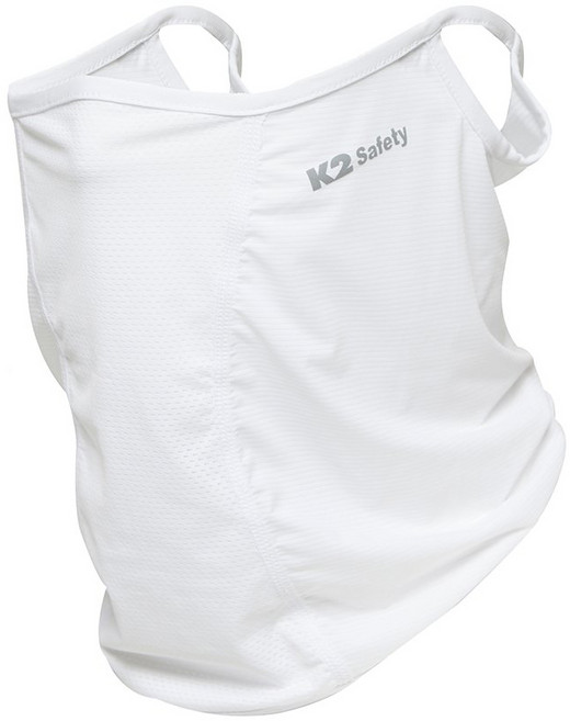 K2 귀걸이형 페이스커버 쿨링 넥마스크 2개입 골프마스크 여름 자외선차단 통풍 햇빛가리개, 화이트, 2개