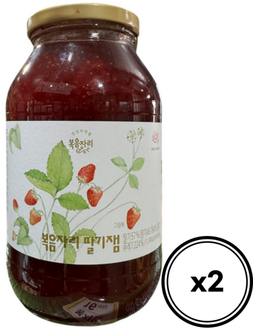 복음자리 딸기잼, 1.3kg, 2개