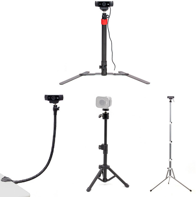 웹캠 삼각대 스탠드 거치대 4종 로지텍 앱코 코시 온라인수업 개인방송 유튜브 다용도, 옵션3) AC280 테이블 스탠드