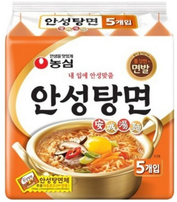 농심 안성탕면 125g, 10개