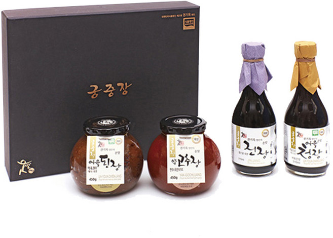 [식품명인 권기옥] 선물세트 명인 궁중장 (궁), 1세트