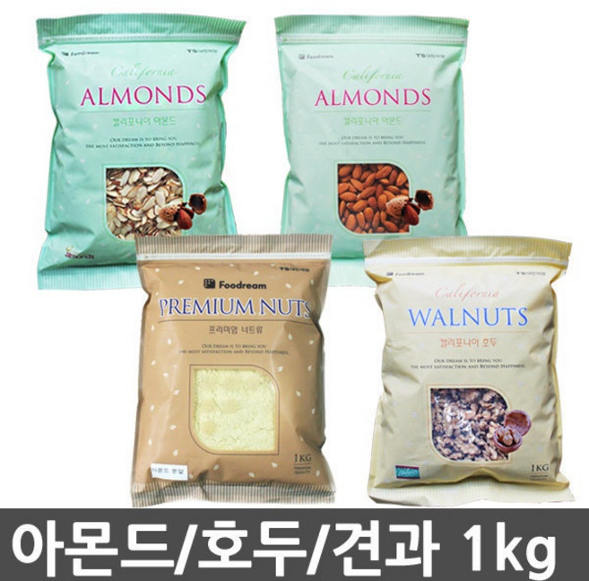 푸드림 호두 분태 1kg 견과류, 1개