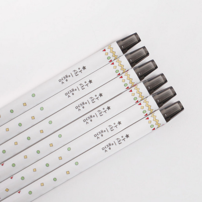 각인 무한 네임 동아 연필 펜슬 6 12 자루 초등 각인 2B 주문제작, 6개, 01 도형