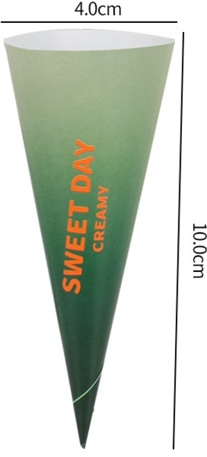 아이스크림 젤라또 포장 용기 컵 100개 흘림 방지 콘지 일회용 그릇, 콘지 200개