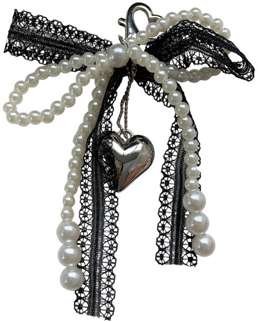 섬세한 레이스 활 열 키 체인 패션 키 체인 키링 선물 가방 펜던트 여성과 소녀