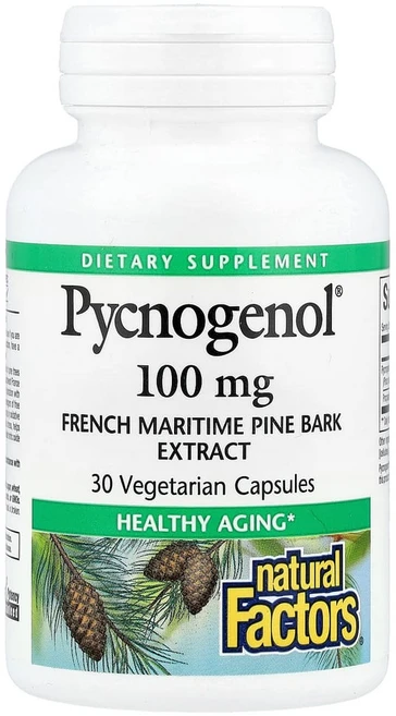 내추럴팩터 피크노제놀 Pycnogenol 100mg 30캡슐, NFS02091, 1개, 30정 - 쿠팡