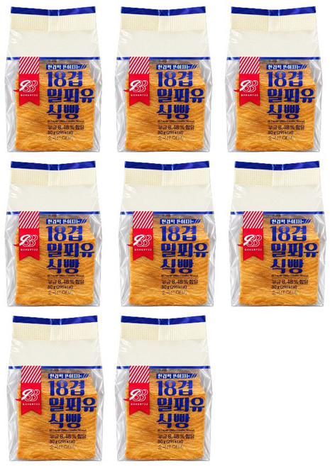 키즈웰 18겹 밀푀유 식빵, 1개, 640g