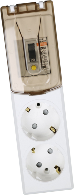 매직파워 국산 고용량멀티탭 2구 누전차단용, 1개, 화이트, 5m