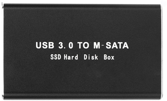 SSD 인클로저 USB3.0 mSATA SSD 외장 스토리지 박스 mSata SSD 케이스 - 어댑터, One piece
