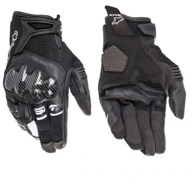 알파인스타장갑 클래식바이크장갑 용품 겨울 여름 드라이빙글러브 라이딩 오토바이, M, 스타 카본 블랙