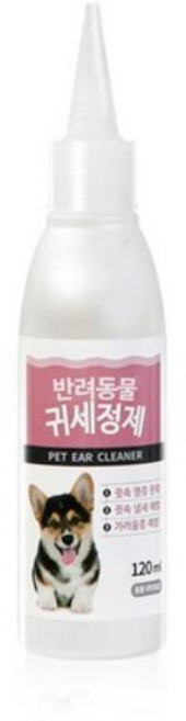 펫퍼스 귀세정제 120ml 강아지 귓병 냄새예방, 1개