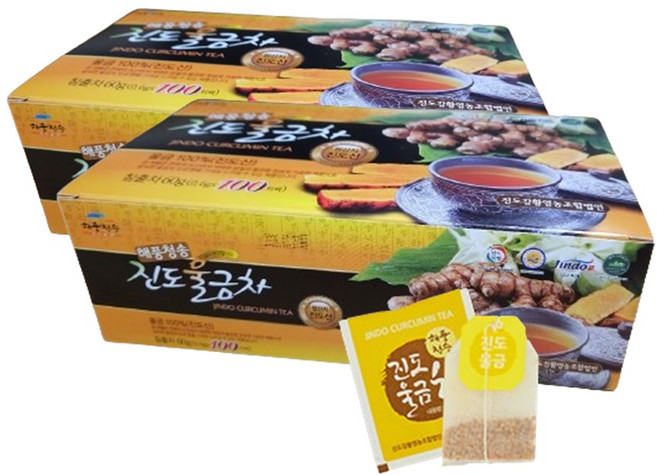진도 강황 울금차0.6g 100개입 2개, 600mg