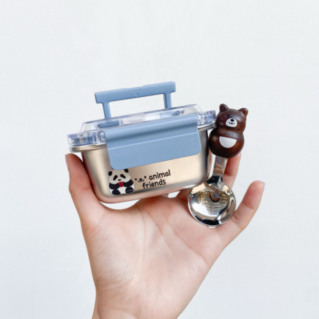 다이어트도시락통 휴대용 미니 도시락 304 스테인리스 과일 간식 보관 용기 디저트 간식통, 1개, 250ml 핸들 도시락통(304소재)