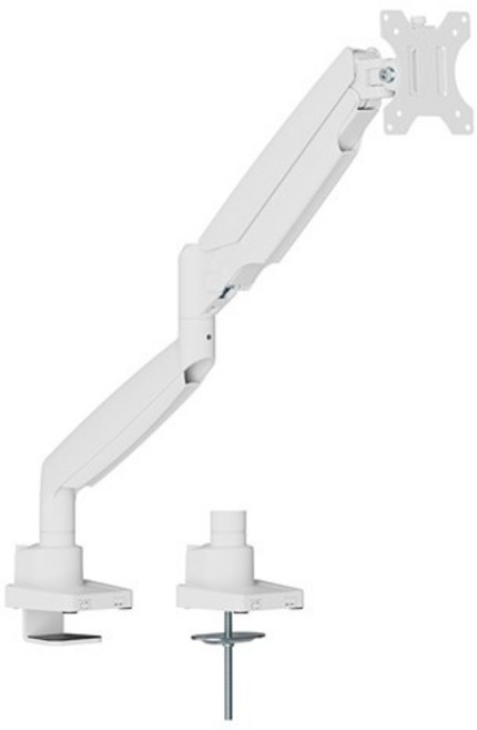 (카멜인터내셔널) 슬림형 고중량 싱글 모니터암 MSS1H (17~45형) (화이트), 화이트, 1개