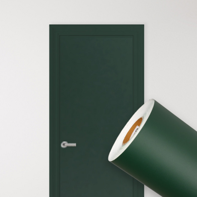 퀸하우징 방문 현관문 단색 인테리어필름 문 시트지, 17. 다크 그린 DSQ322