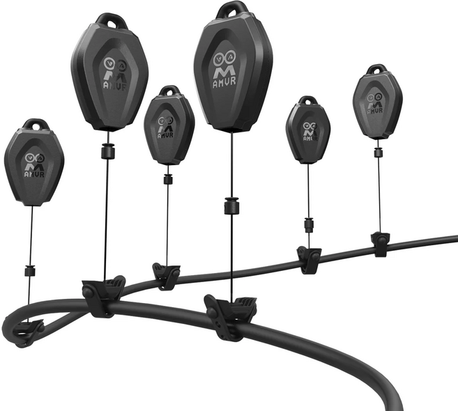 AMVR 懸吊支架 走線神器丨相容於 Quest 3/3S/2/PICO4/PSVR2/Valve index, Black, 6PCS, CMS2