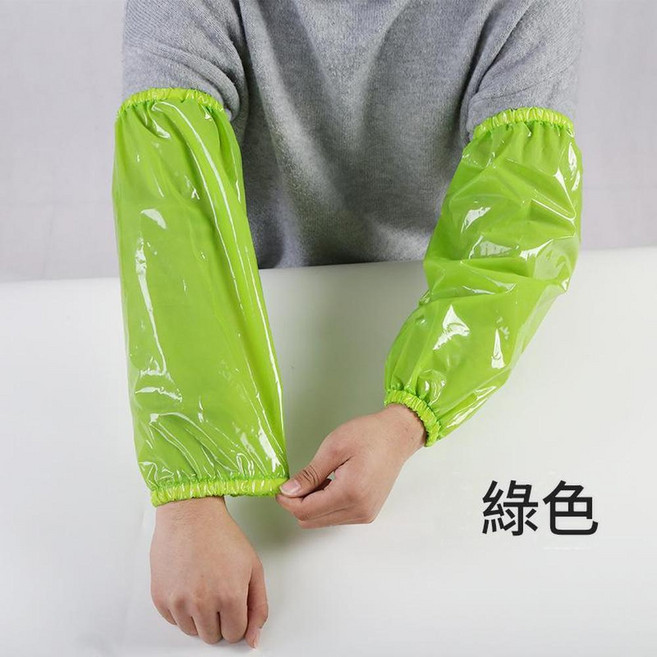 防水袖套 成人工作袖套, 1套, 綠色