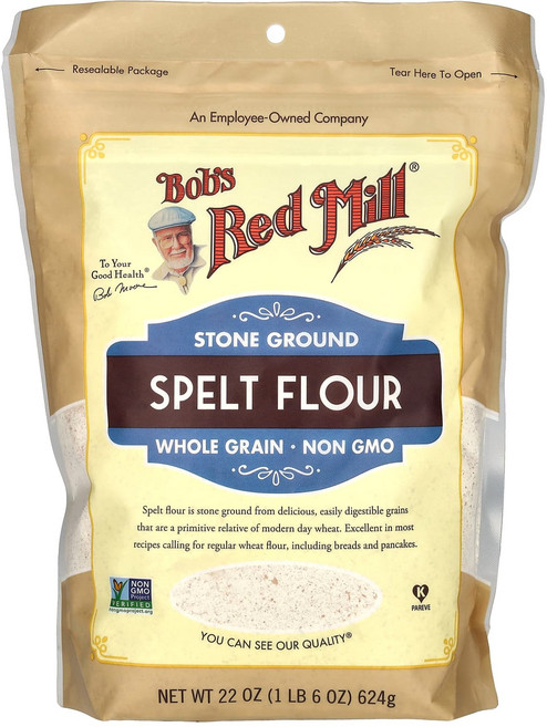 건강챙기세요 Bob's Red Mill 스펠트밀가루 통곡물 22 oz (624 g) 백살까지오래오래, BobsRedMill스펠트밀가루통곡물22oz624g