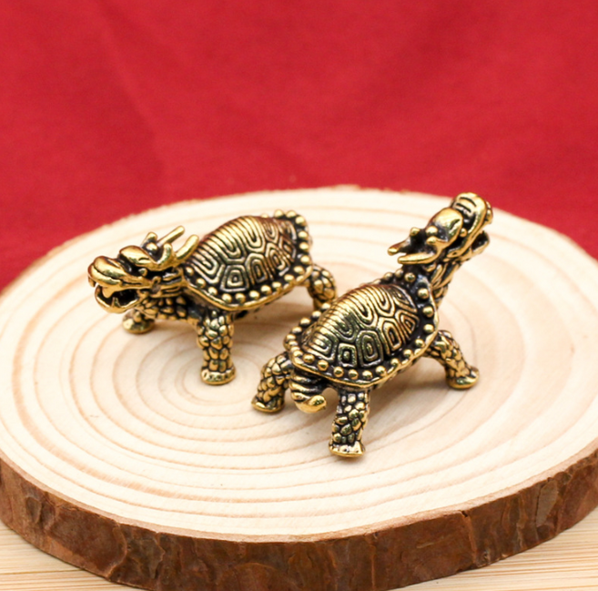 뚱보 2매입 황동 풍수 악세사리 열쇠고리 부자재, 용귀 황동, 2개