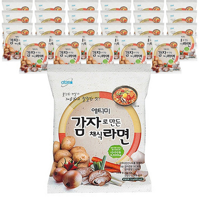 애터미 감자로 만든 채식라면 114g, 24개