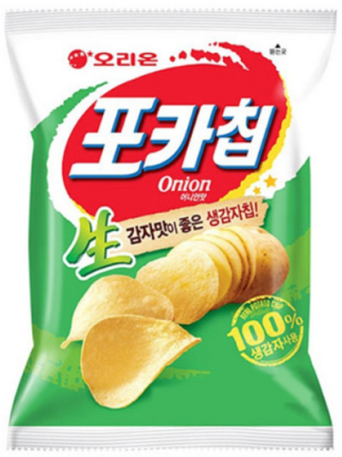 오리온 포카칩 어니언맛, 66g, 8개