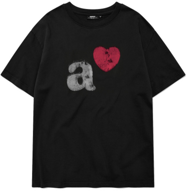 [카네이테이] A LOVE SHORT SLEEVES (BLACK)