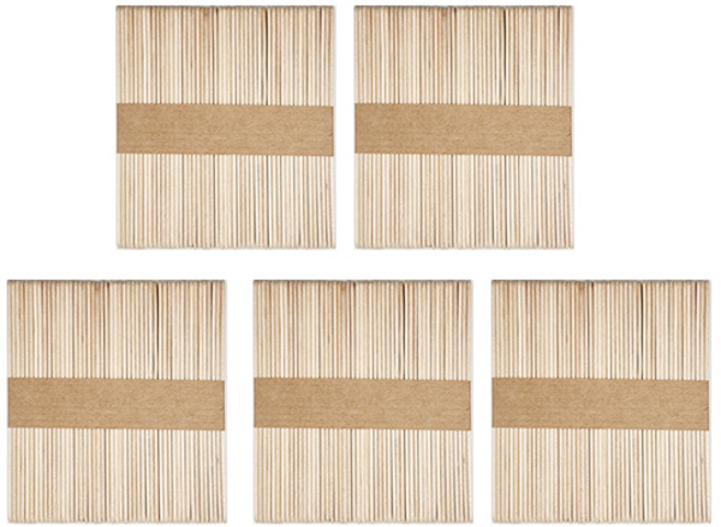 하드스틱 나무색(소 11.5cm) 1봉 50개입X5개/105011/하드막대/하드바/아이스크림막대/DSMG, 5개입