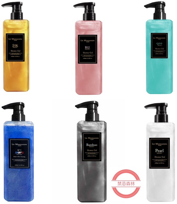 Lo Mansaison 香氛沐浴乳 500ml, 1個, 費洛蒙B12嫩白香氛星沙沐浴乳