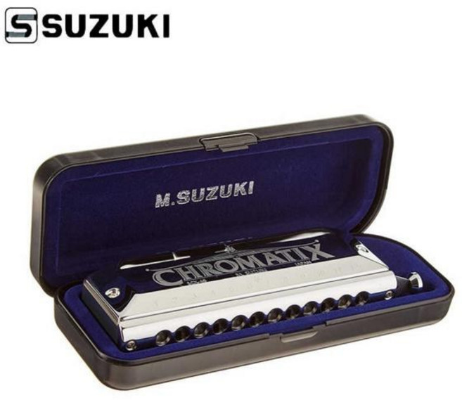 SUZUKI 스즈키 크로매틱 하모니카 SCX-48, SCX-64(16홀), 1개