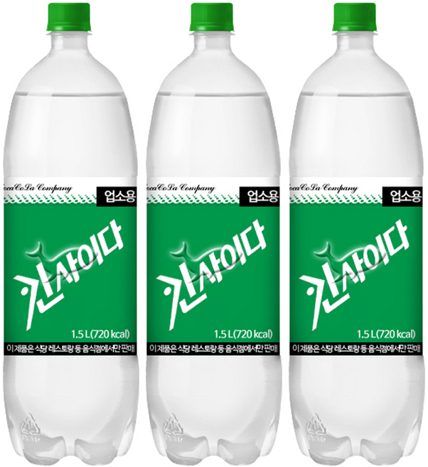 킨사이다(업소용) 1.5L, 3개