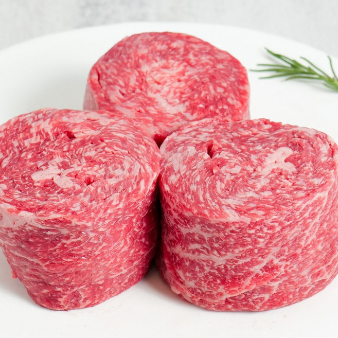 우마왕 한우 불고기용 샤브샤브용 1++ No9 최상급 투뿔 소고기 불고기, 4개, 300g