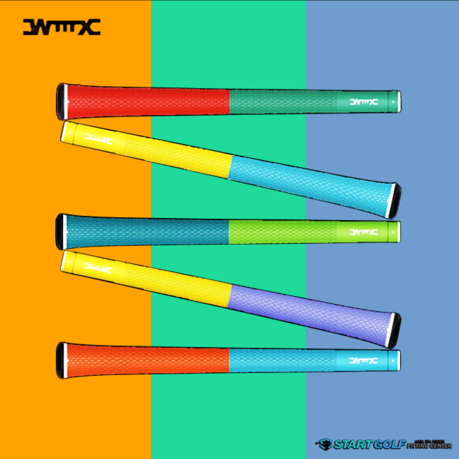 웰믹스 HYPER 하이퍼 엘라스토머 투톤 멀티컴파운드 남성용 골프그립(매장방문교체), 46g, 60R 남성 068 그린/오렌지, 1개