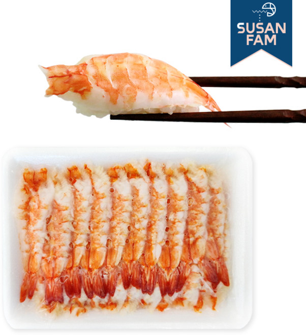 초밥용 목단새우 (4LH-8LH) 초새우 스시재료 일식, 180g(6LH사이즈), 1개