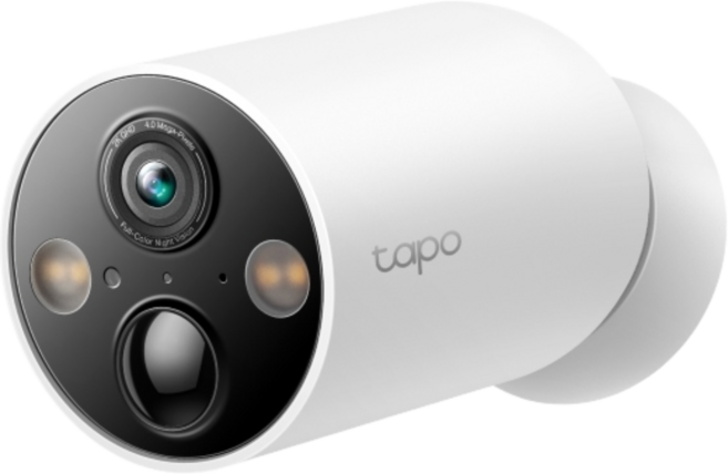 2K QHD 4MP 戶外無線電池供電安全攝影機 白色, TAPO C425+64G記憶卡
