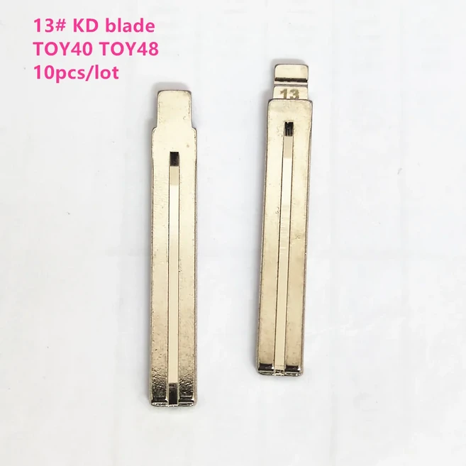 쿠쿠스토어 10개 13 # TOY40 KD 키 블레이드 미가공 플립 메탈 리모컨 블랭크 렉서스 토요타 IX35 Keydiy X, 01 13 KD blade