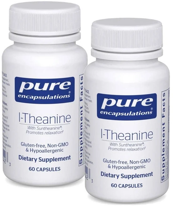 퓨어인캡슐레이션 엘테아닌 아미노산 캡슐 Pure Encapsulations L-Theanine, 60정, 2개 - 쿠팡