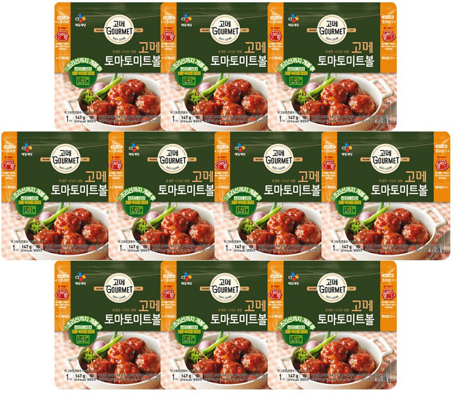 CJ제일제당 [CJ제일제당] 고메 토마토미트볼 147g x 10개