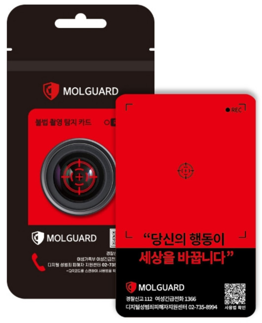 MOLGUARD 隱藏式攝影偵測卡, 1個