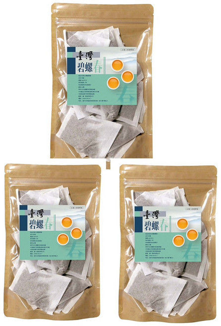 台灣三峽碧螺春茶包 清香回甘, 120g, 3個, 40個裝