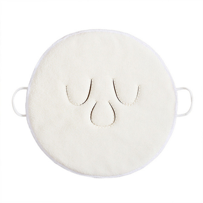 극세사 스팀 타올 페이스 냉온 수건 얼굴 찜질, 1개, 화이트2개