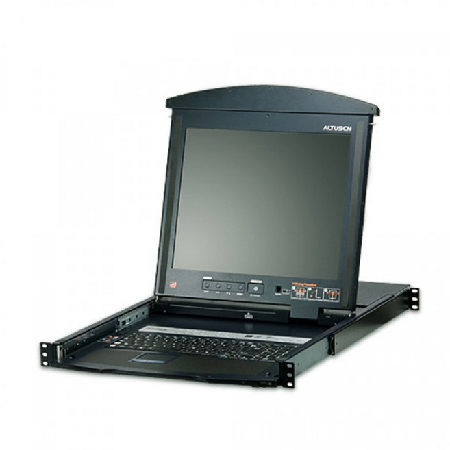 ATEN KL1516AM 17인치 16포트 Cat 5 듀얼레일 LCD KVM 스위치, 1개