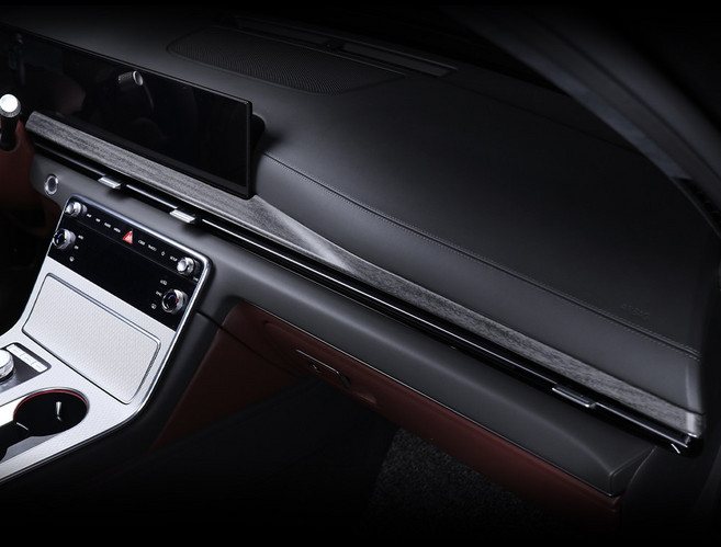 카스타 호환 GV80 페이스리프트 대쉬보드 프레임 커버 자동차 용품, 기타, (우드) 대쉬보드 프레임 커버 2P-PE