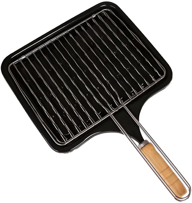 4BNK 로터리 법랑 스텐 석쇠 그릴, 1개