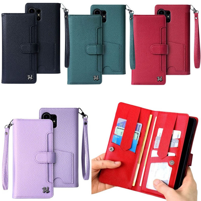 갤럭시S24 SM-S921N 팔목 지갑형 가죽 다이어리 손목 스트랩 휴대폰 카드 포켓 케이스 DWOPCVZ