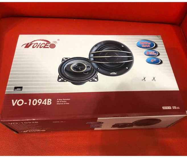 VOICE VO-1049B 車用 2-Way 同軸喇叭 200W MAX 一組2顆, 1個