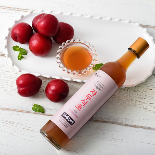 올댓리빙 천연발효식초 과일식초 자두 식초 375ml, 1개