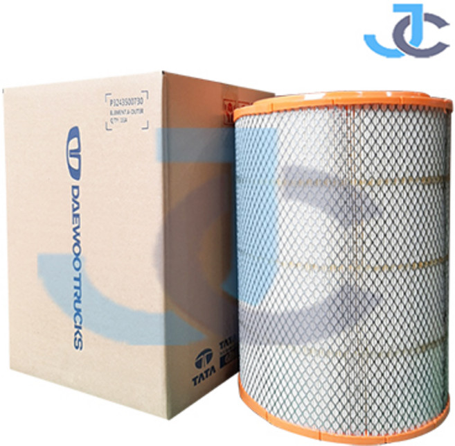 타타대우 순정품 프리마5톤 에어크리너 세트(외피+내피) 3243500730 3243500740, 1개