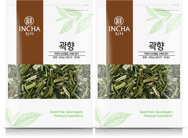 인차 국산 곽향 곽향차 배초향 방아잎, 2개, 600g