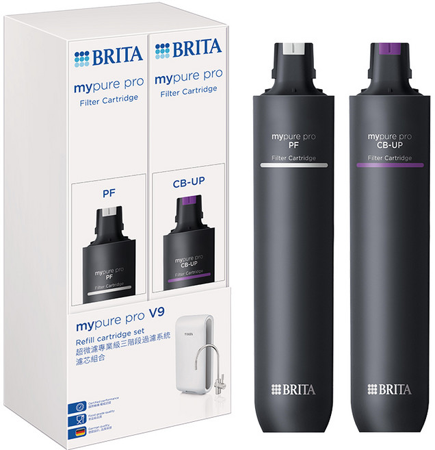 BRITA mypure pro 濾心組, 2支, V9