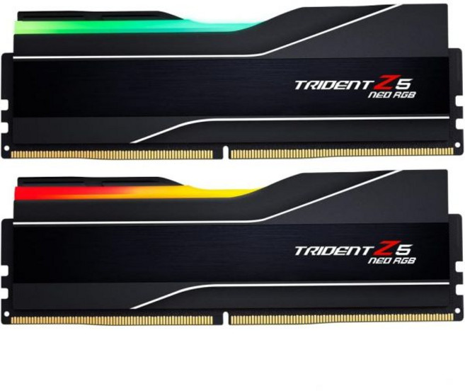 G.SKILL 트라이던트 Z5 네오 RGB 시리즈 DDR5 램 AMD Expo 64GB 2x32GB 6000MT/s CL30-40-40-96 1.40V 데스크탑 컴퓨터 메모리